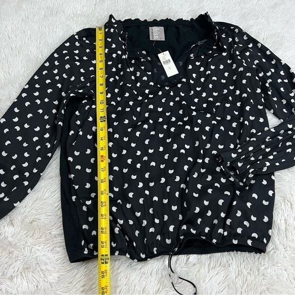 Anthro Dolan French Quarter black crescent moon top NWT Size Small - Picture 2 of 12